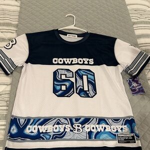 Cowboys NFL Mesh Tee by Bktsqd - Blue and White